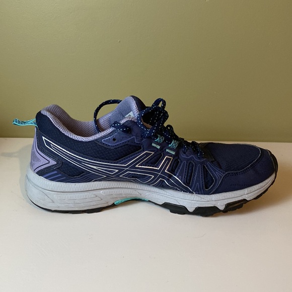 Asics Womens Gel Venture 7 Running Shoes Blue 1012A476 Lace Up Mesh 8.5M - Picture 9 of 12
